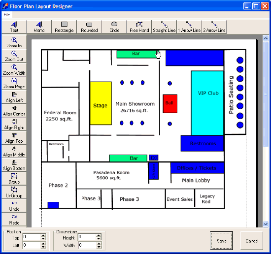 Event Center Floor Plan Layouts