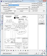 Document Imaging Entry Screen