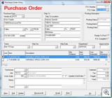 Purchase Order Entry Screen